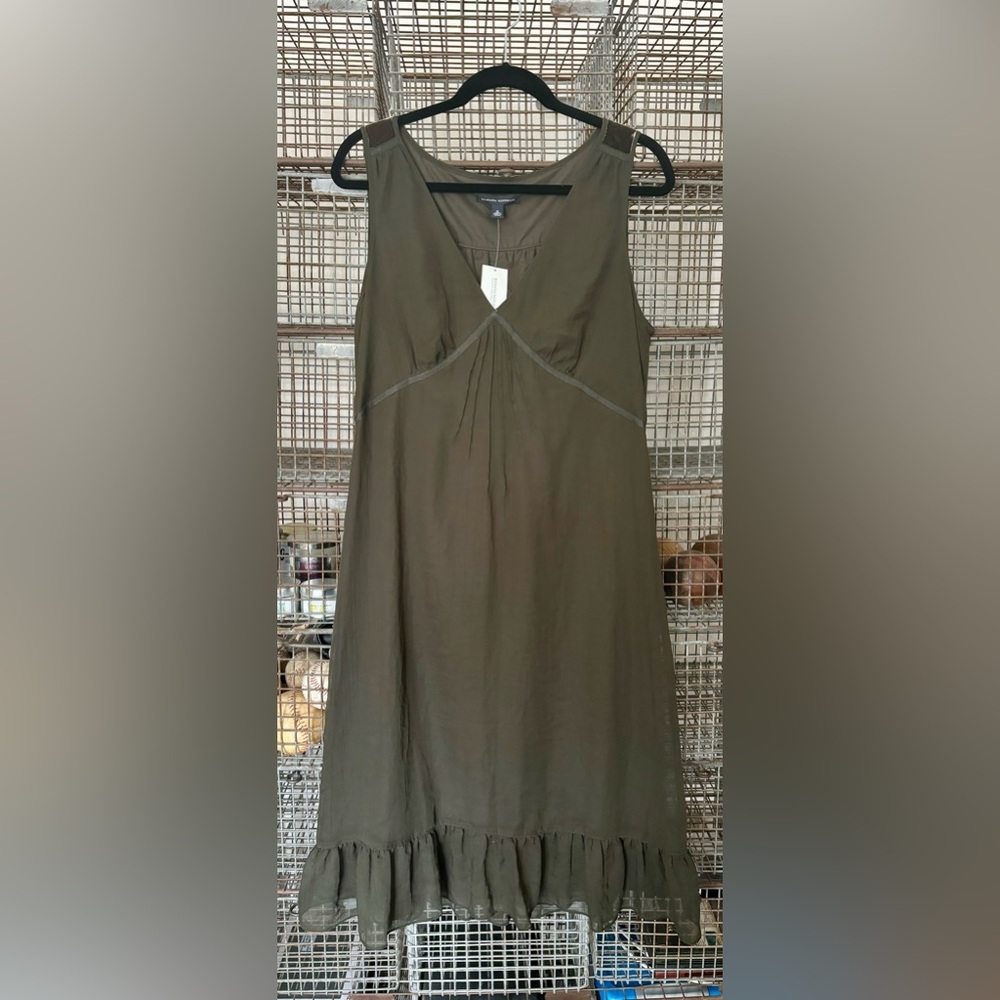 Deep Olive Banana Republic Dress